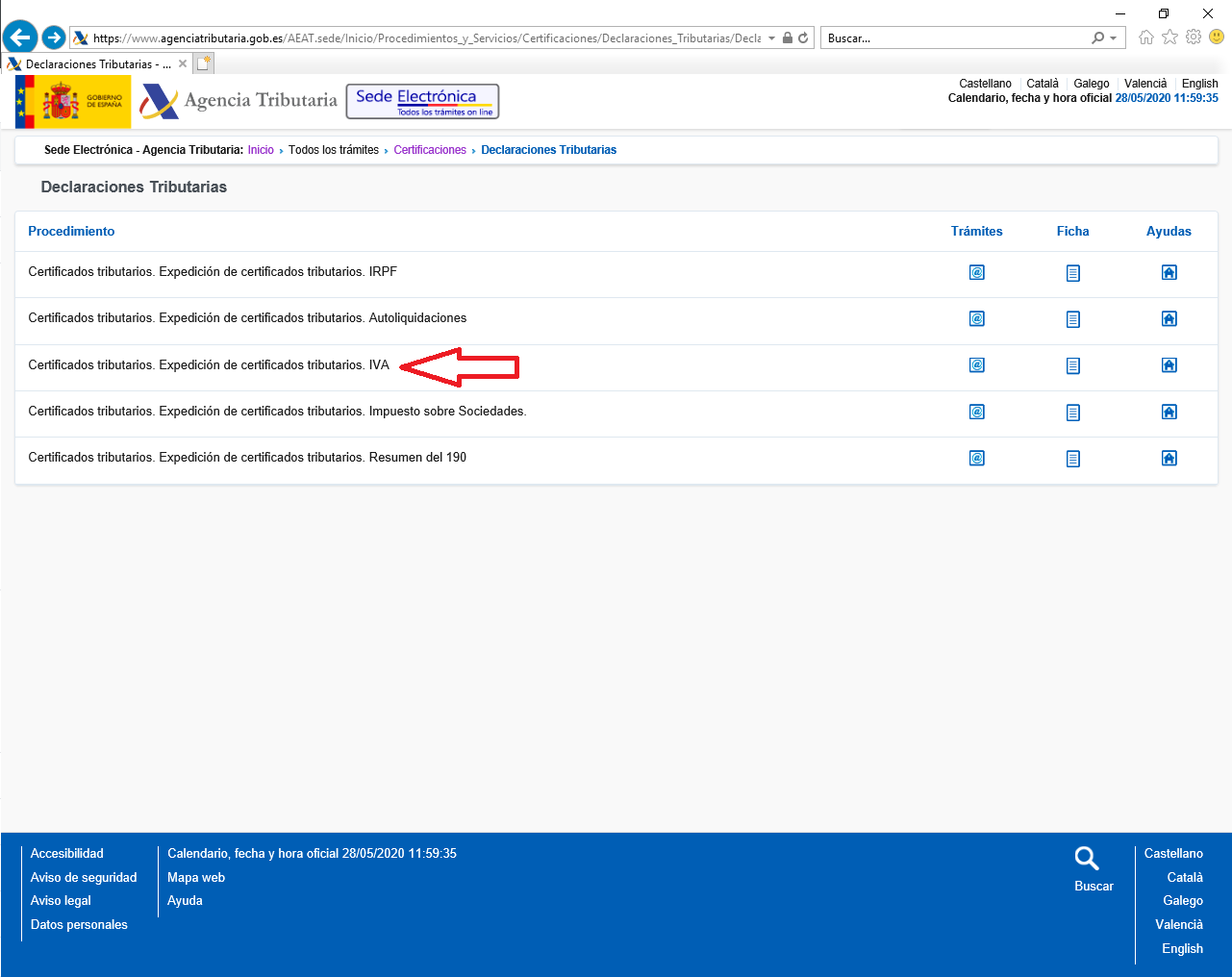 Cómo solicitar el Certificado de IVA Certificados Oficiales